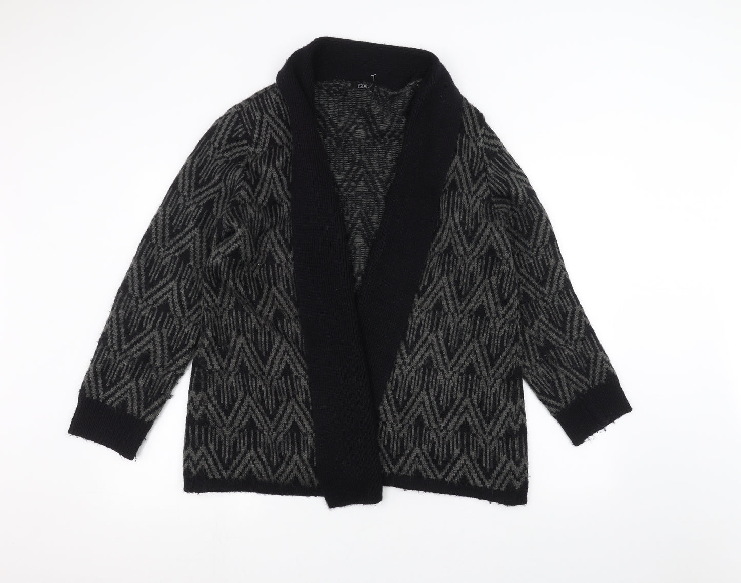 F&F Womens Black   Jacket Coatigan Size 18