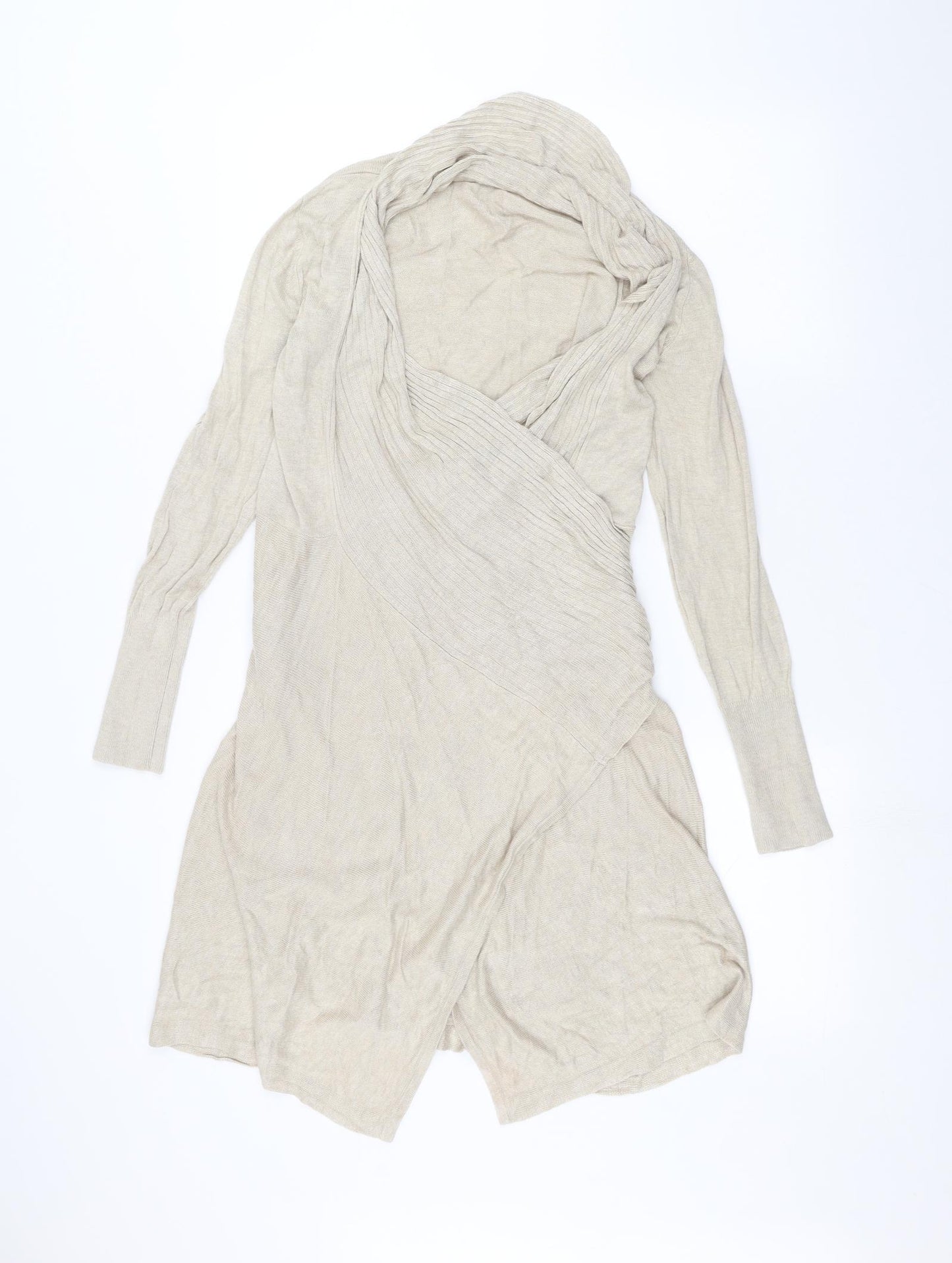 Marks and Spencer Womens Beige   Cardigan Jumper Size 10