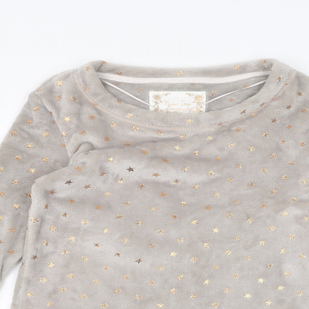 Never Stop Dreaming Womens Grey   Pullover Jumper Size S