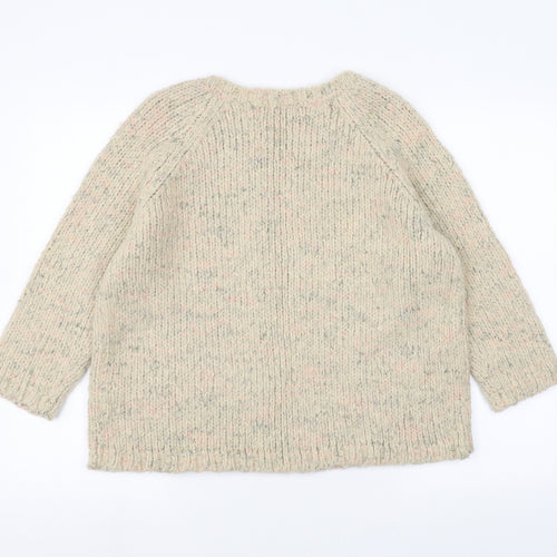 Marks and Spencer Womens Beige   Pullover Jumper Size 14