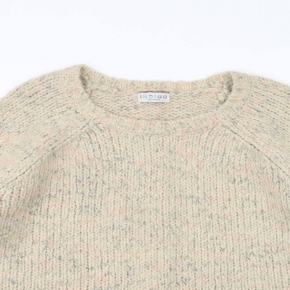 Marks and Spencer Womens Beige   Pullover Jumper Size 14
