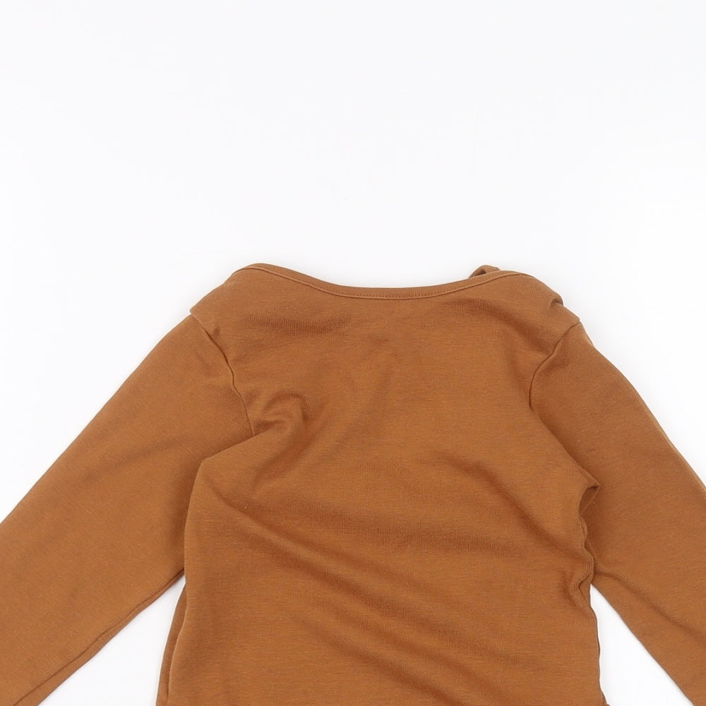 Marks and Spencer Baby Brown   Babygrow One-Piece Size 12-18 Months