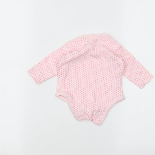 TU Baby Pink Polka Dot  Babygrow One-Piece Size 0-3 Months
