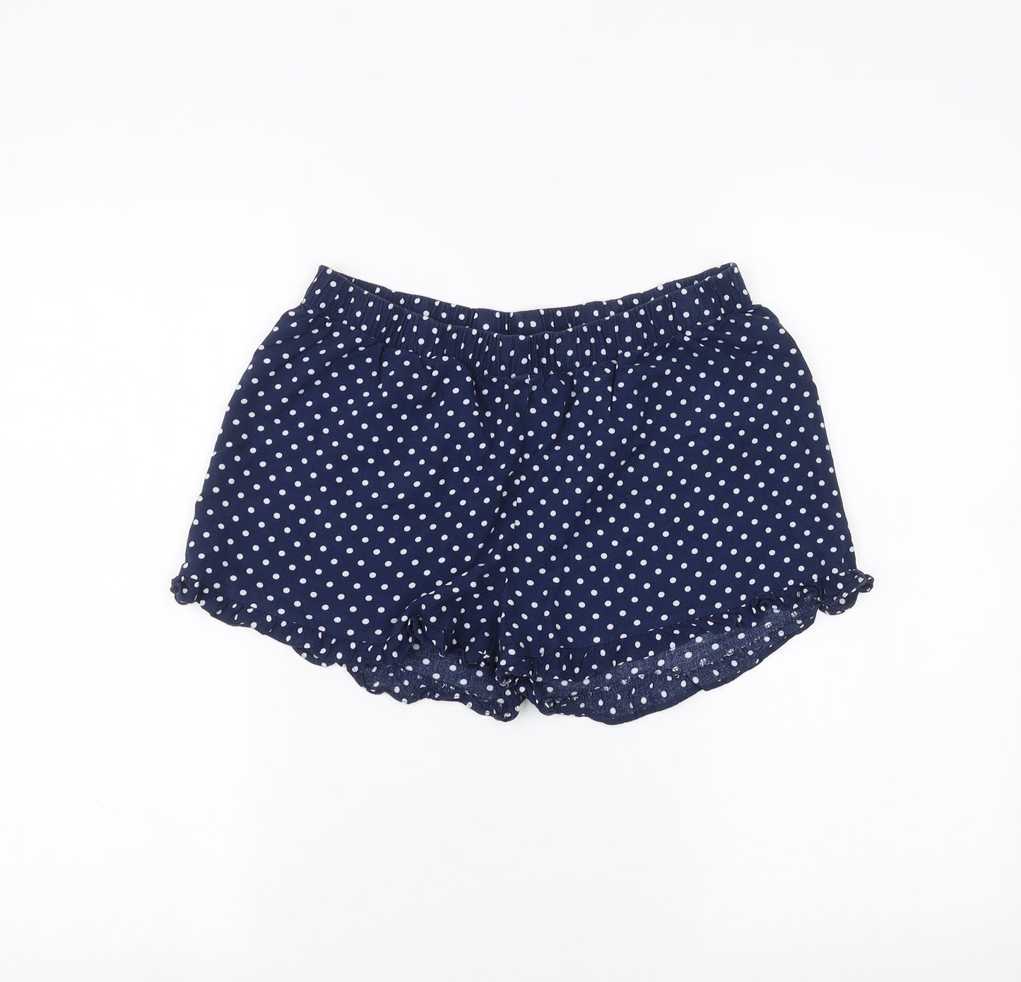Matalan Womens Blue Polka Dot  Sweat Shorts Size 10
