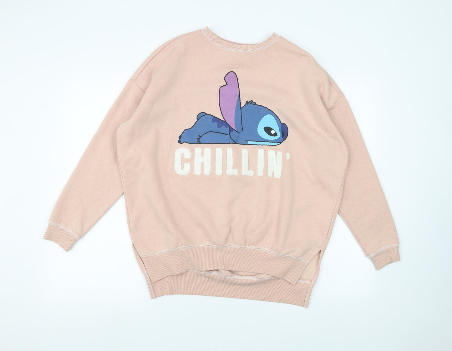 Disney Womens Pink   Pullover Jumper Size XS  - Stitch