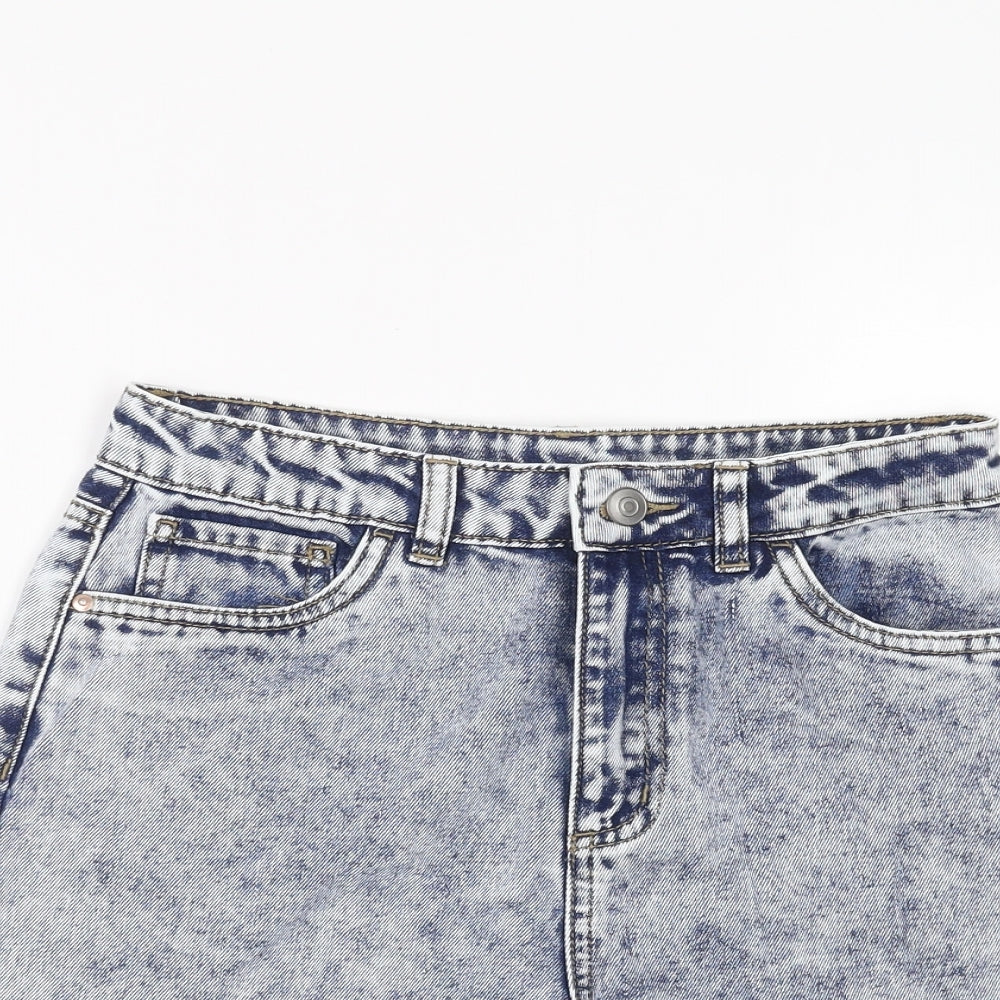 George Girls Blue  Denim Cut-Off Shorts Size 12-13 Years