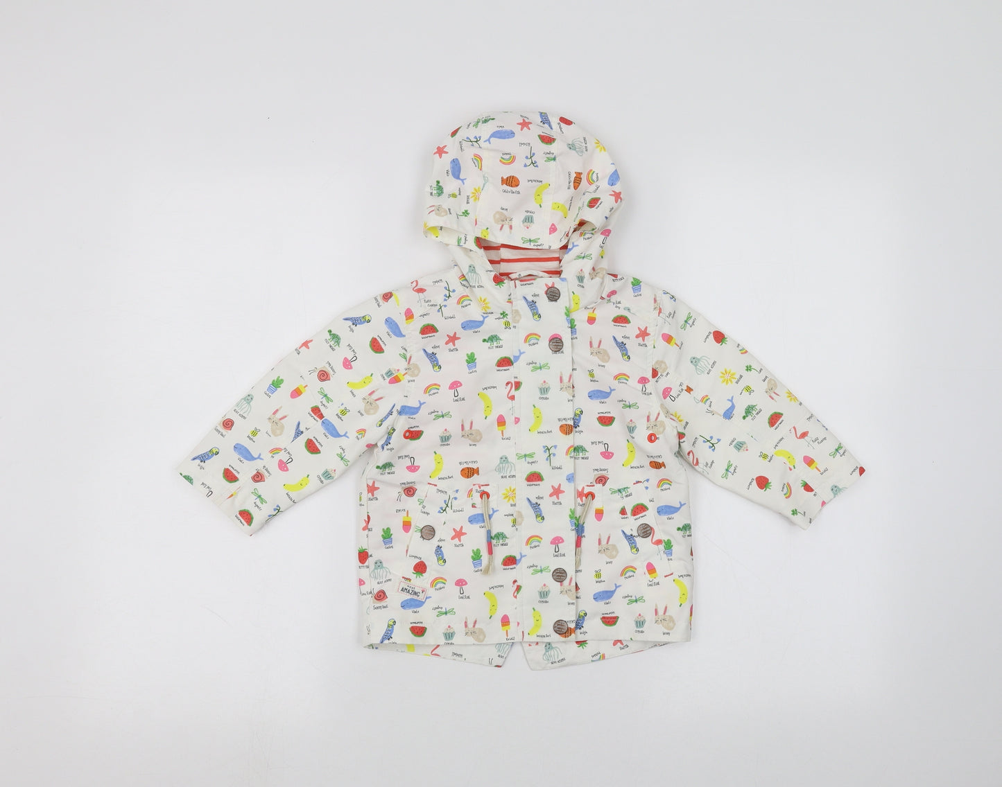 NEXT Baby White   Rain Coat Coat Size 12-18 Months