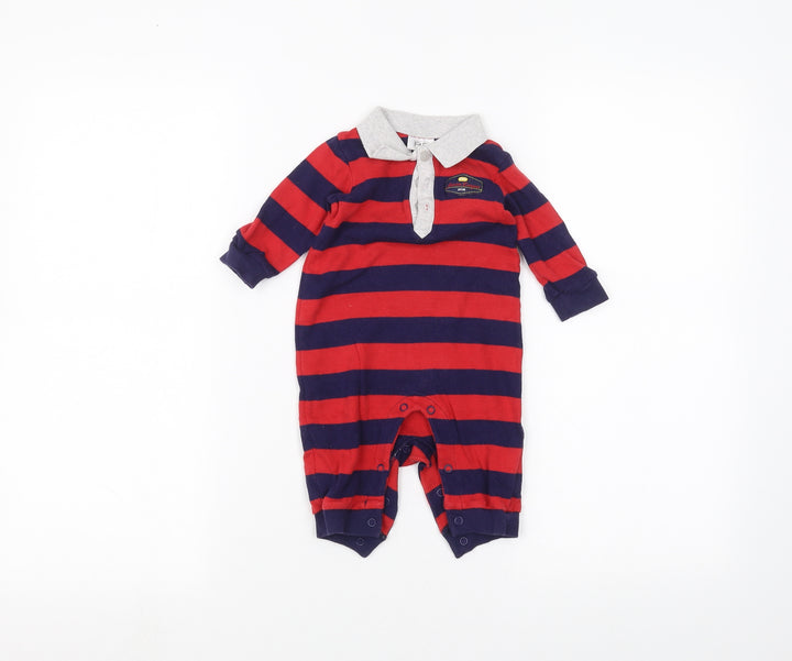 F&F Baby Red Striped Babygrow One-Piece Size 3-6 Months