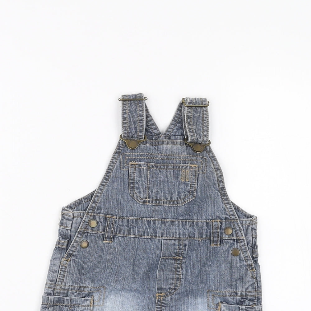 H&M Baby Blue  Denim Dungaree One-Piece Size 3-6 Months