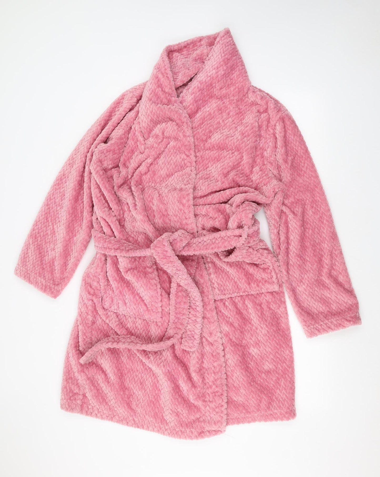 ISLE Womens Pink Solid  Babydoll Robe Size M