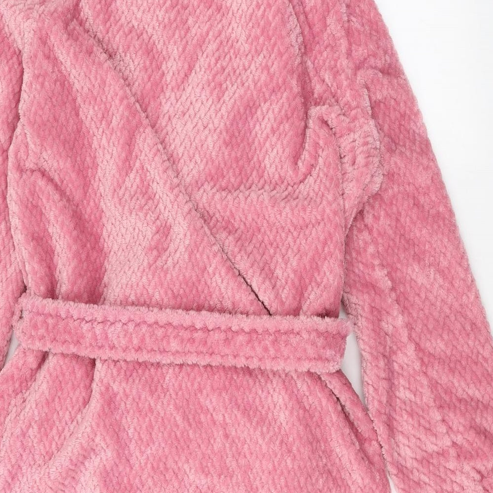 ISLE Womens Pink Solid  Babydoll Robe Size M