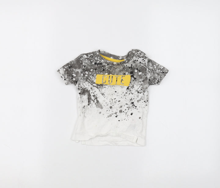 Primark Baby White   Basic T-Shirt Size 6-9 Months
