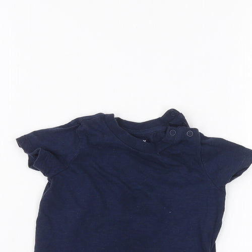 fred & flo Baby Blue   Basic T-Shirt Size 6-9 Months