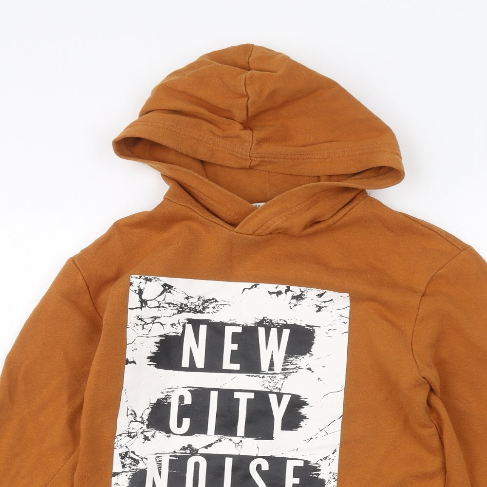 H&M Boys Brown   Pullover Hoodie Size 9-10 Years