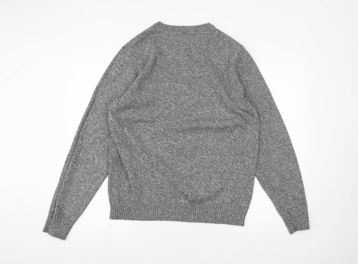 Atlantic Bay Mens Grey   Pullover Jumper Size M
