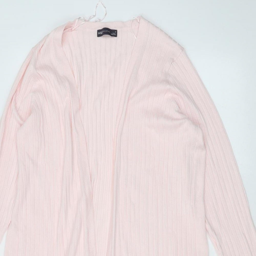 Marks and Spencer Womens Pink   Cardigan Jumper Size 18