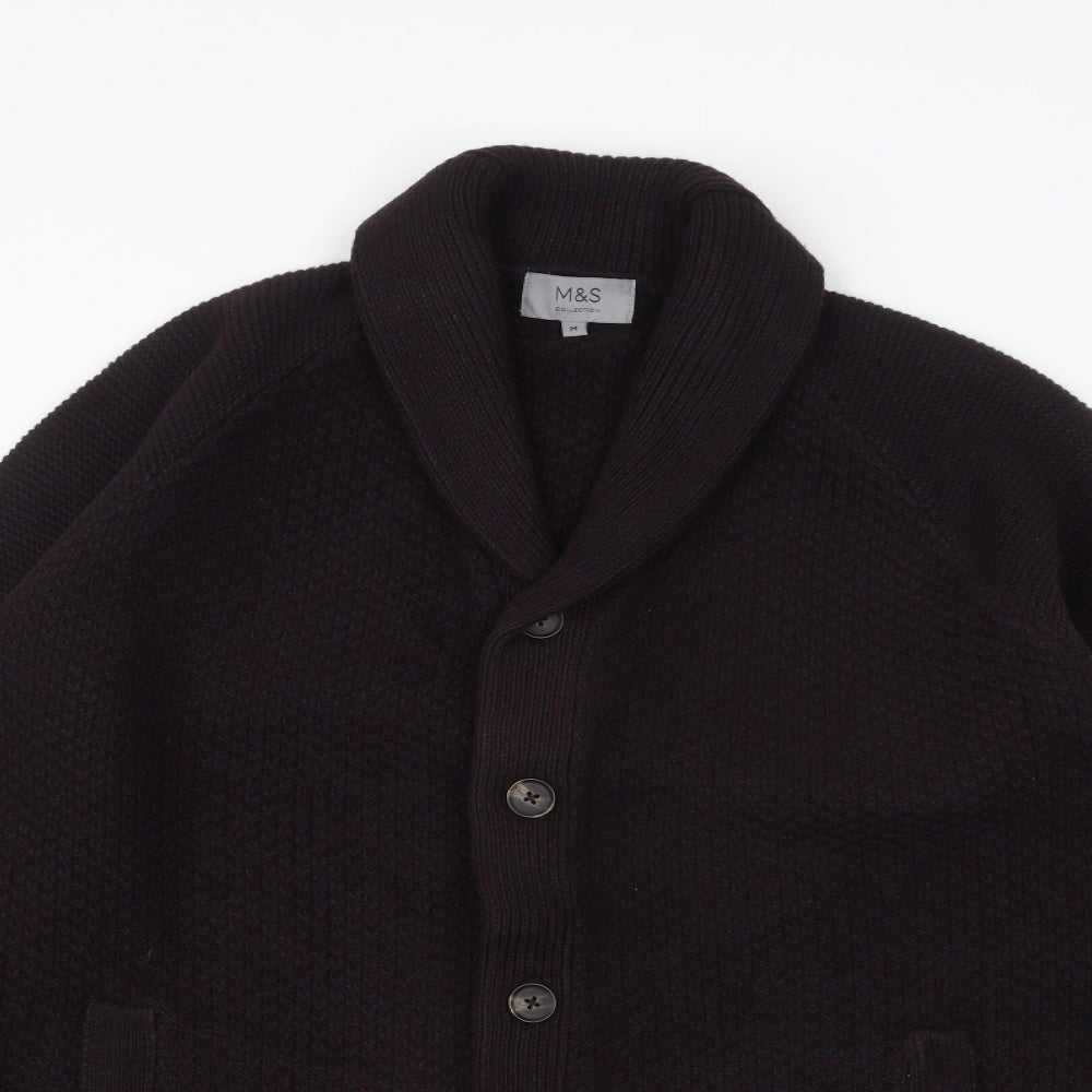 Marks and Spencer Mens Purple   Jacket Coatigan Size M