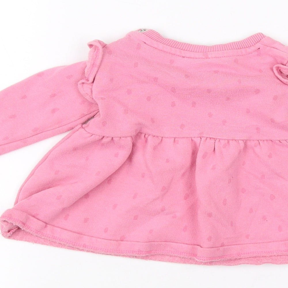 FRED&FLO Baby Pink   Basic T-Shirt Size 0-3 Months