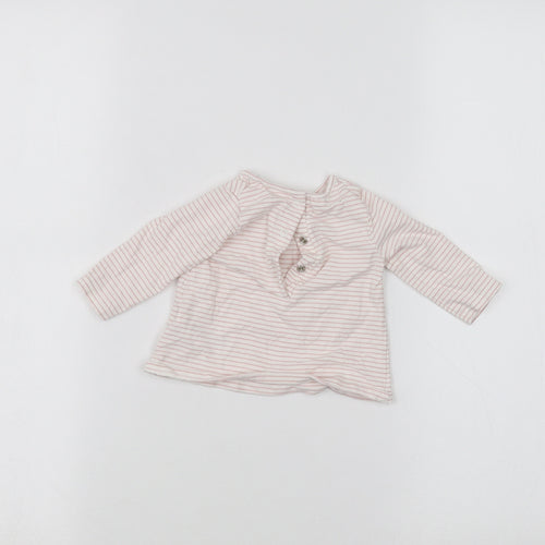 NEXT Baby White Striped  Basic T-Shirt Size 0-3 Months