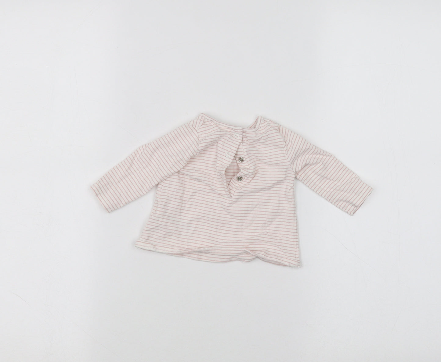 NEXT Baby White Striped  Basic T-Shirt Size 0-3 Months