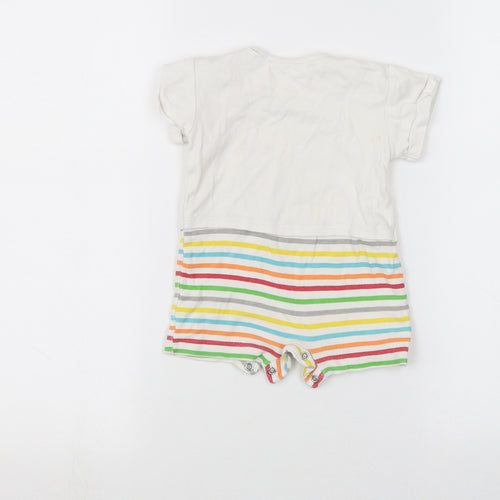PEP&CO Baby White Striped  Babygrow One-Piece Size 6-9 Months