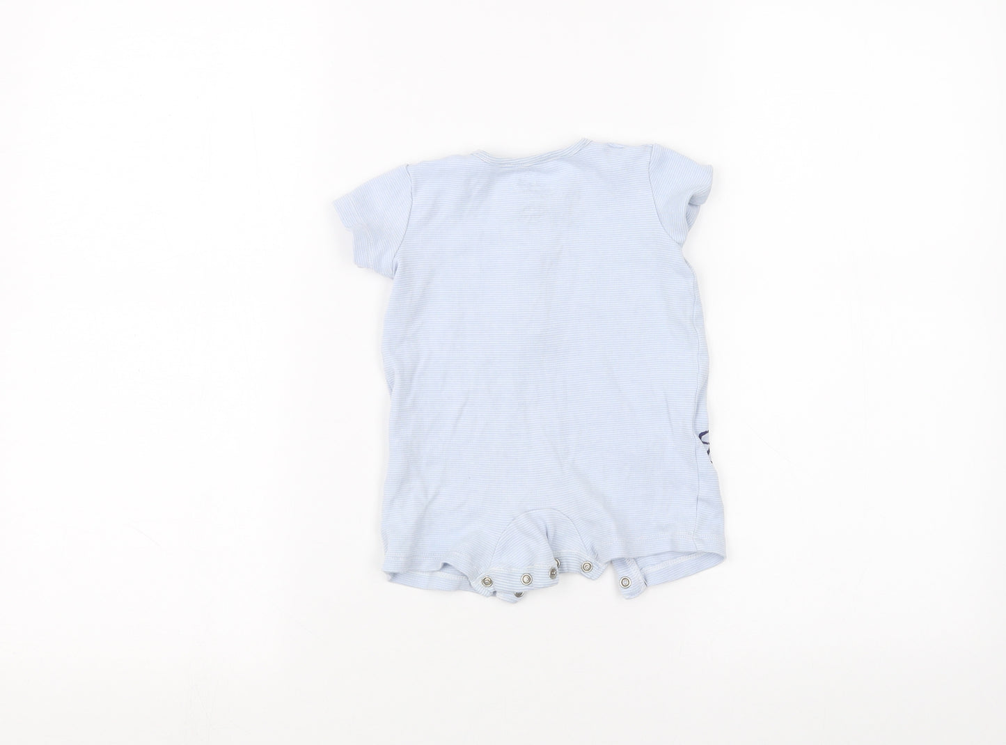 fred & flo Baby Blue Striped  Babygrow One-Piece Size 3-6 Months