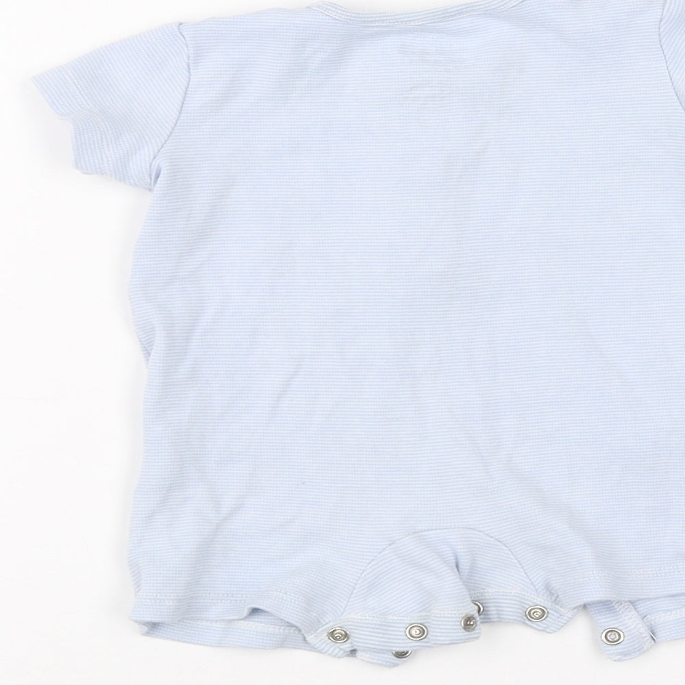 fred & flo Baby Blue Striped  Babygrow One-Piece Size 3-6 Months