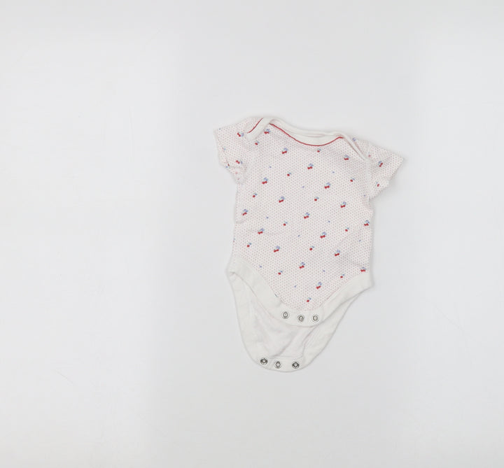 Junior j Baby White   Babygrow One-Piece Size 0-3 Months