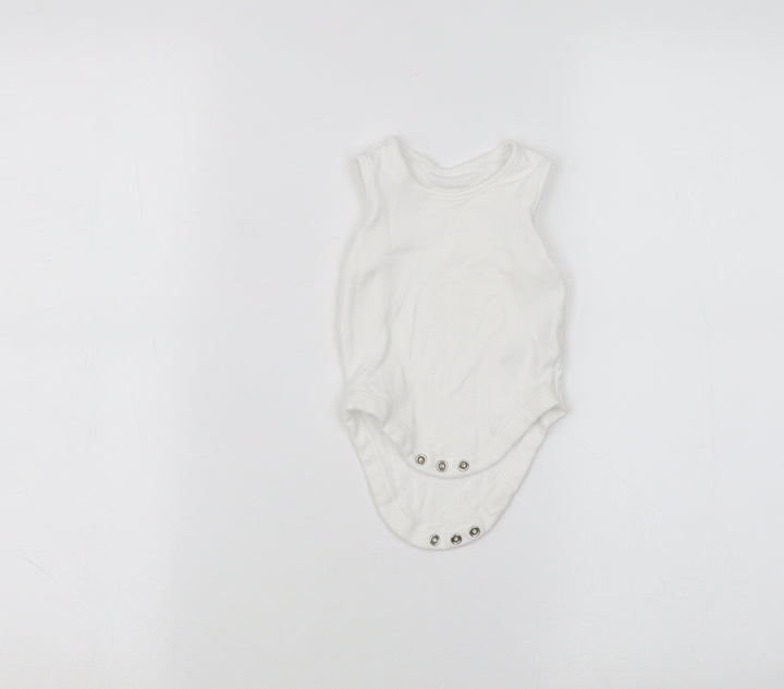 Nutmeg Baby White Babygrow One-Piece Size 3-6 Months
