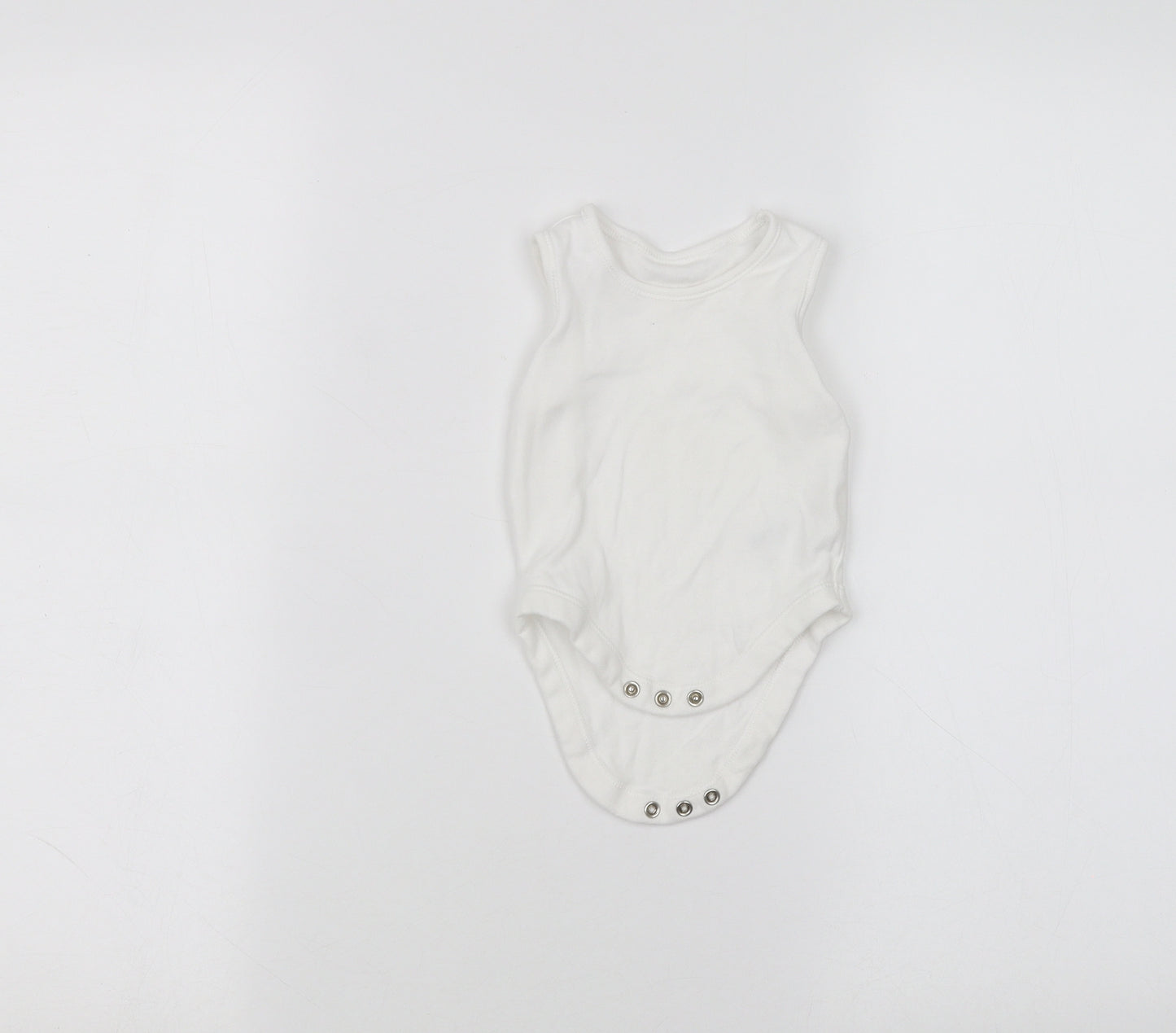 Nutmeg Baby White   Babygrow One-Piece Size 3-6 Months