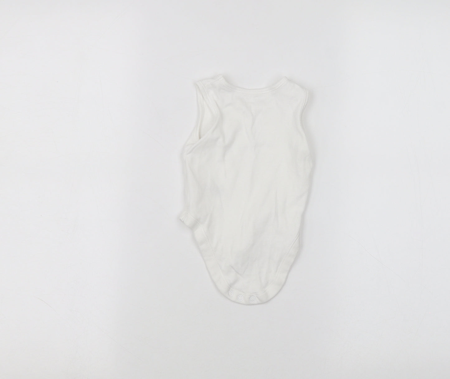 Nutmeg Baby White   Babygrow One-Piece Size 3-6 Months