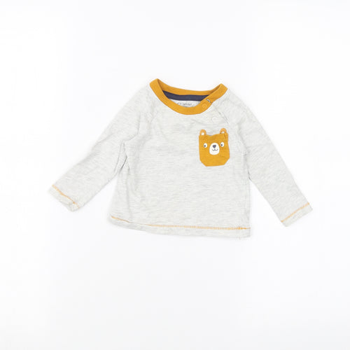Primark Baby Grey   Basic T-Shirt Size 6-9 Months