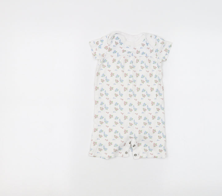 lily & dan Baby White Babygrow One-Piece Size 12-18 Months