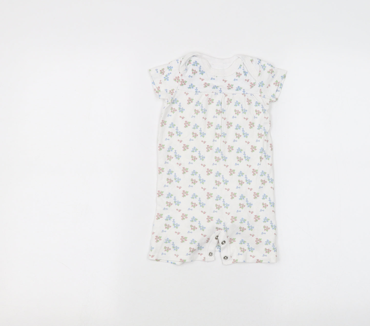 lily & dan Baby White   Babygrow One-Piece Size 12-18 Months