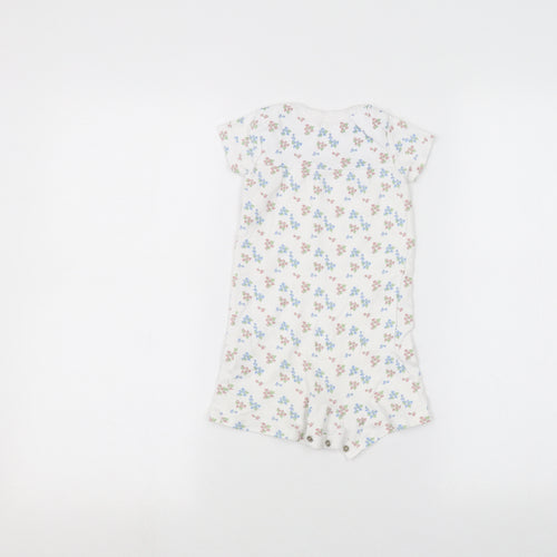 lily & dan Baby White   Babygrow One-Piece Size 12-18 Months