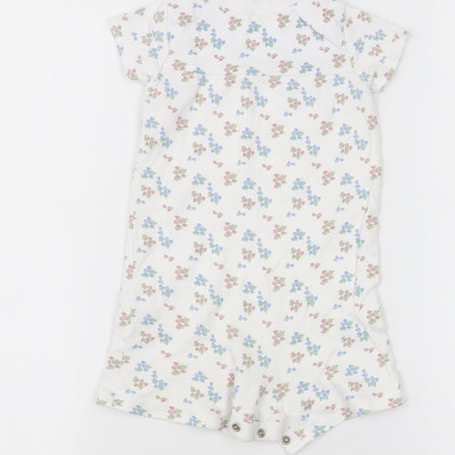 lily & dan Baby White   Babygrow One-Piece Size 12-18 Months