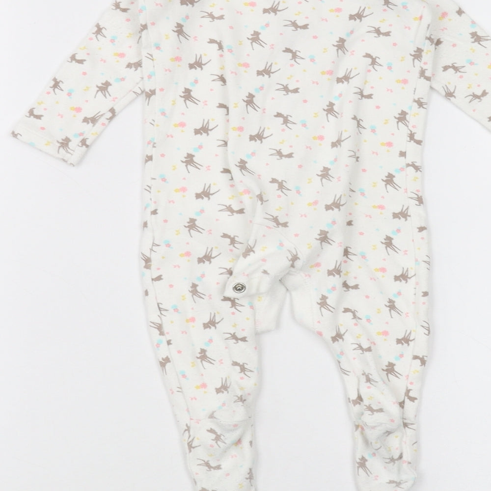 Disney Baby White   Coverall One-Piece Size 3-6 Months