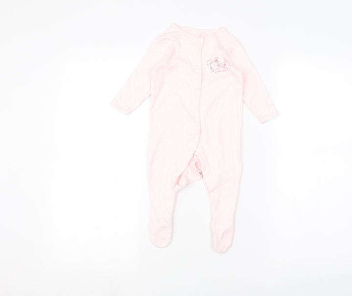 Earlydays Baby Pink Coverall One-Piece Size 3-6 Months