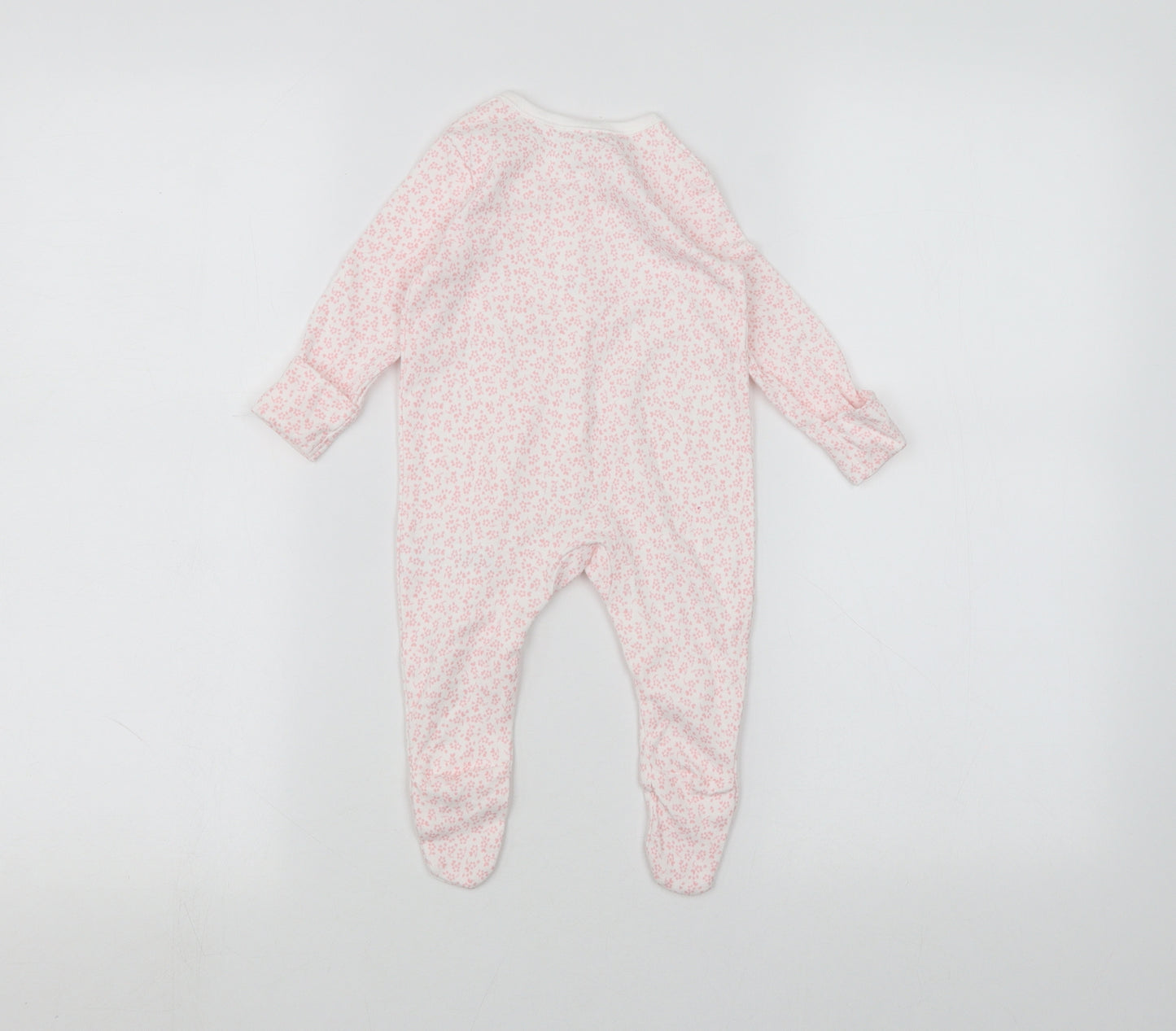 George Baby White   Coverall One-Piece Size 0-3 Months
