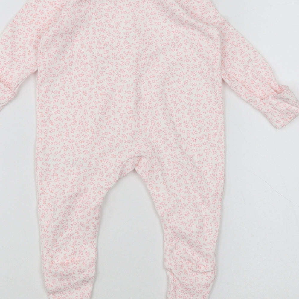 George Baby White   Coverall One-Piece Size 0-3 Months