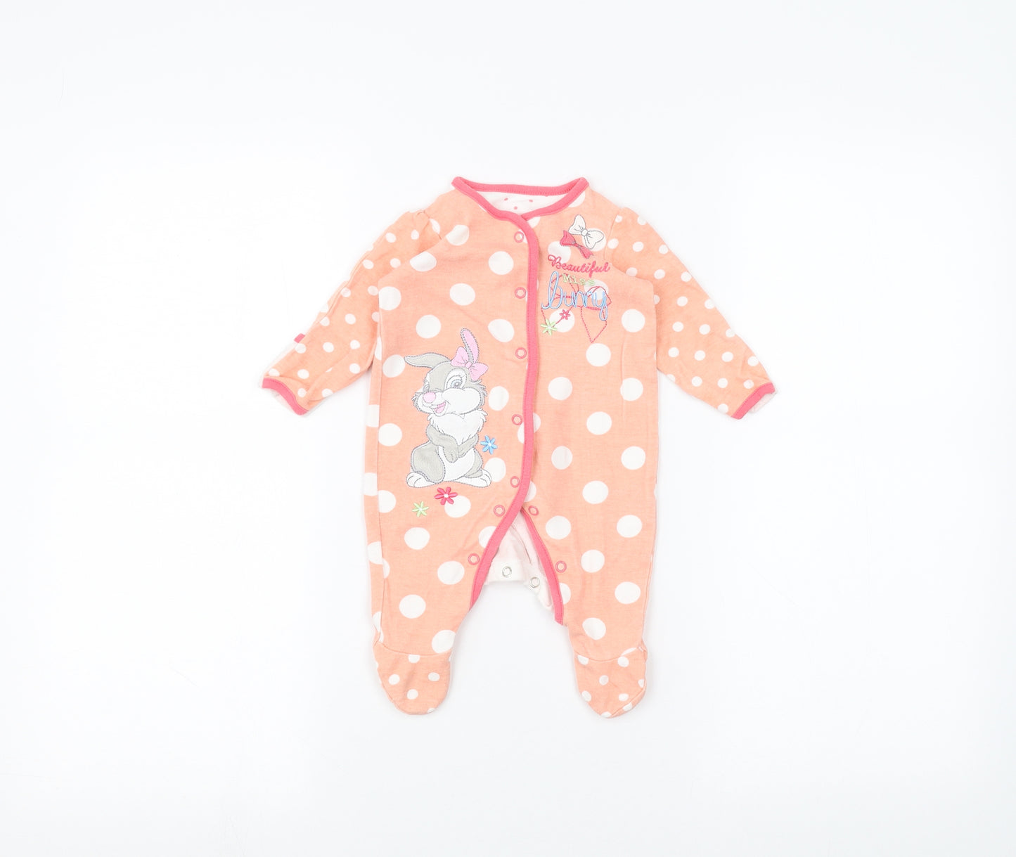 George Baby Orange   Coverall One-Piece Size 0-3 Months  - Disney