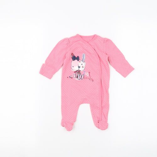 George Baby Orange Polka Dot  Coverall One-Piece Size 0-3 Months