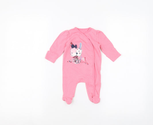 George Baby Orange Polka Dot  Coverall One-Piece Size 0-3 Months