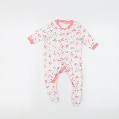 lily & dan Baby White   Coverall One-Piece Size 3-6 Months