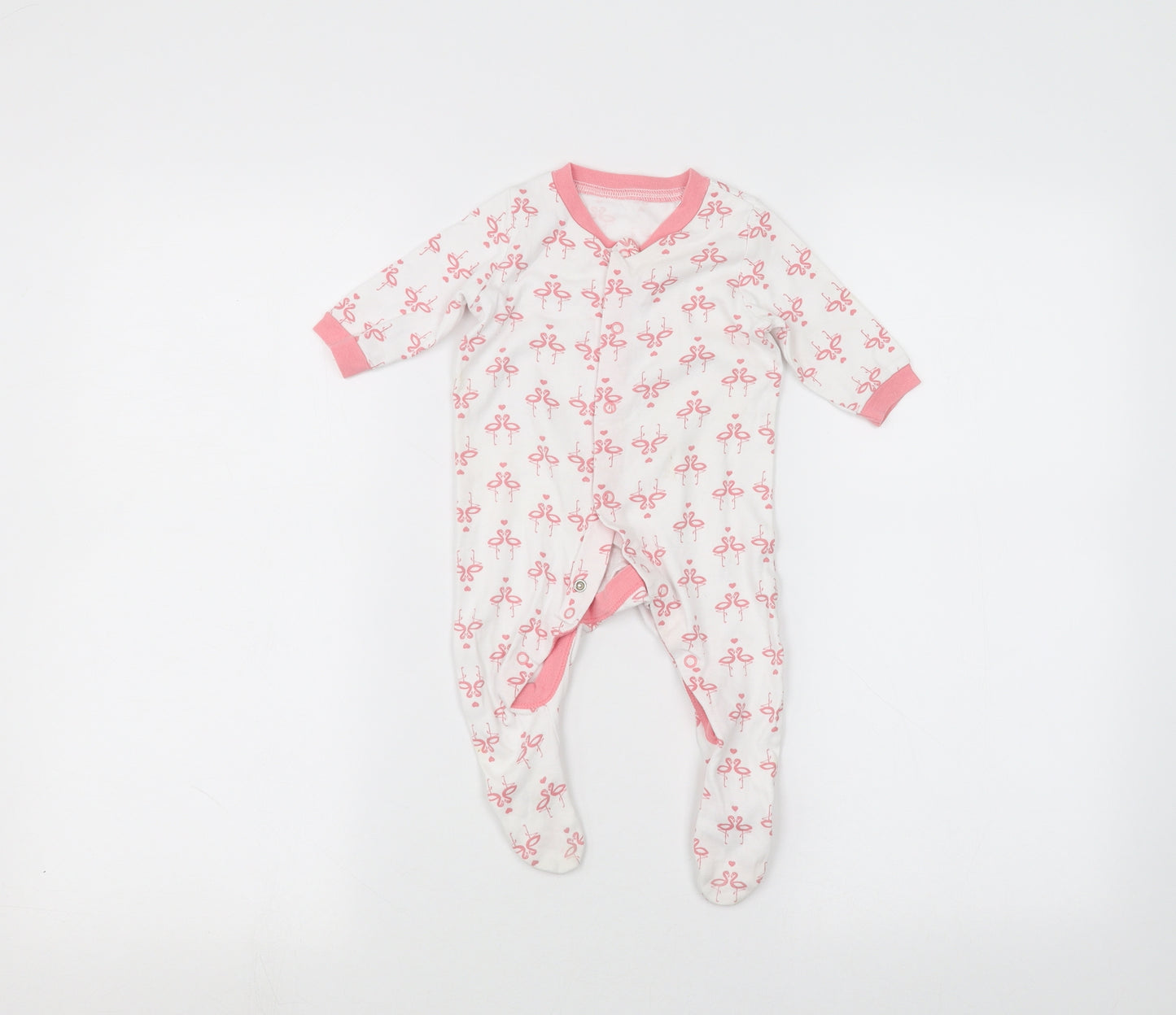 lily & dan Baby White   Coverall One-Piece Size 3-6 Months