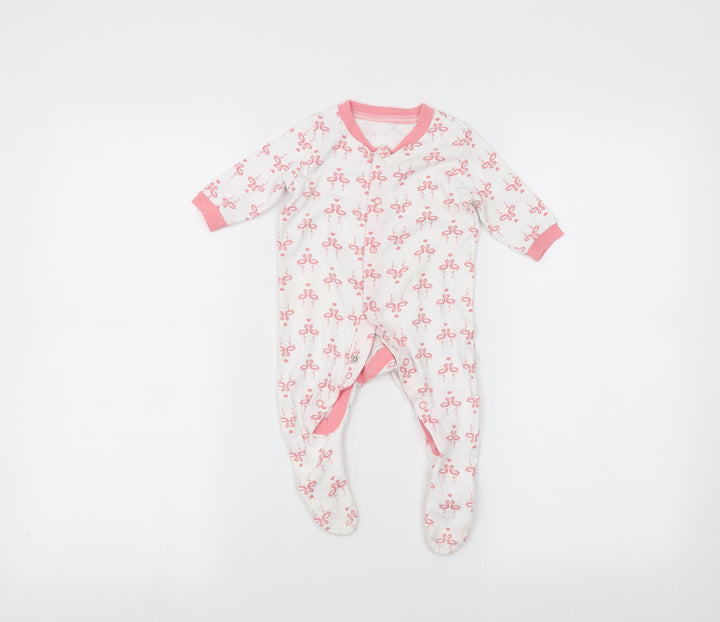 lily & dan Baby White   Coverall One-Piece Size 3-6 Months