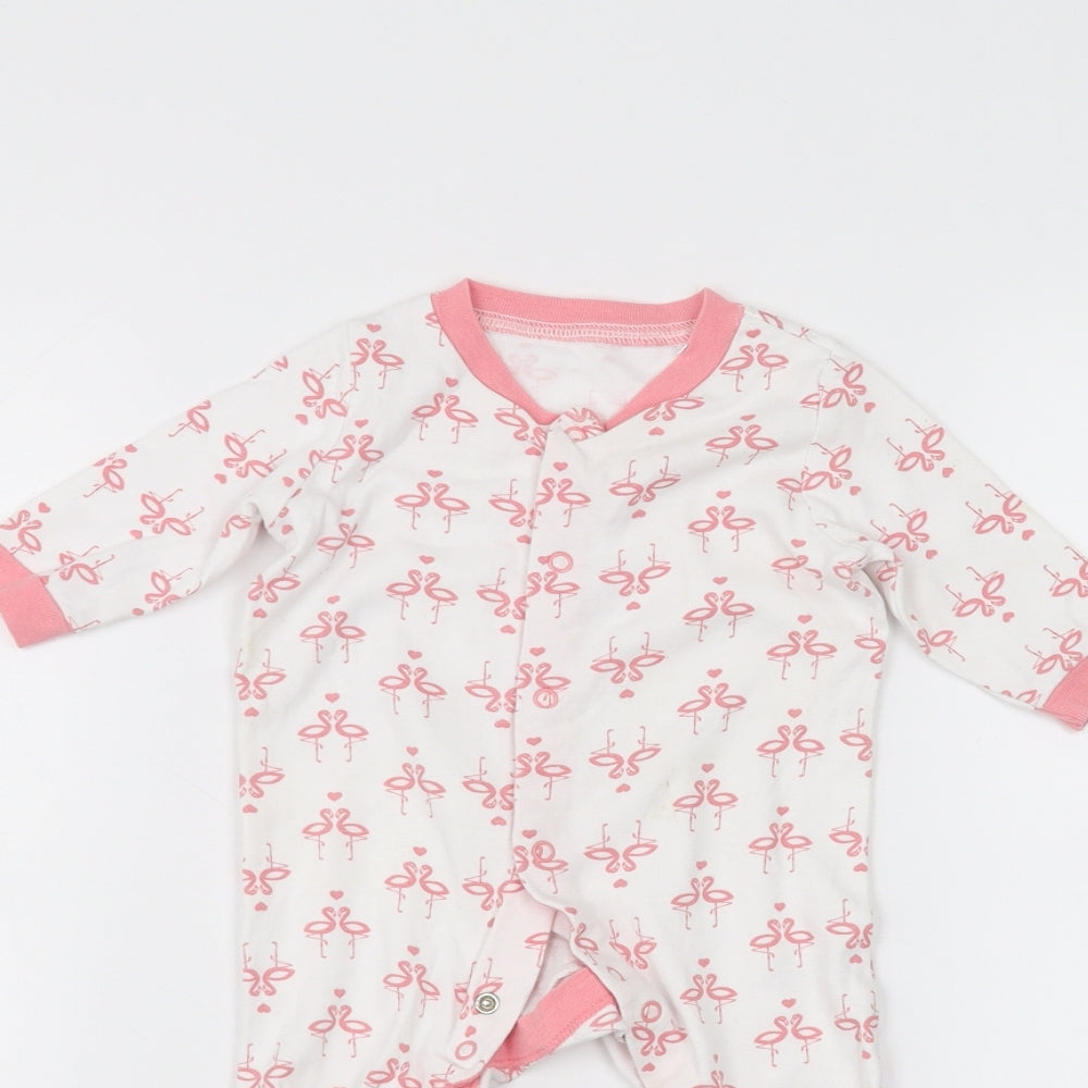 lily & dan Baby White   Coverall One-Piece Size 3-6 Months