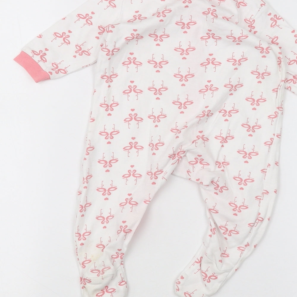 lily & dan Baby White   Coverall One-Piece Size 3-6 Months
