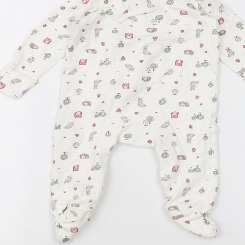 F&F Baby White   Coverall One-Piece Size 0-3 Months