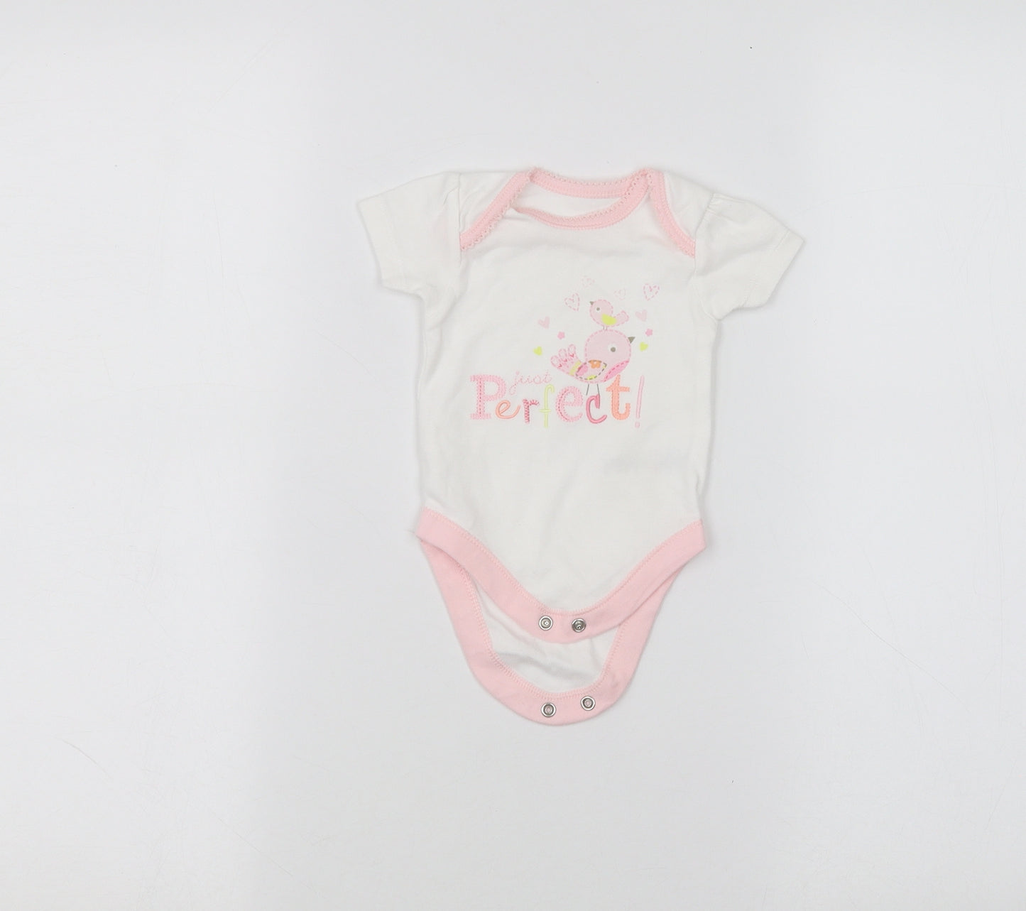 George Baby White   Babygrow One-Piece Size 0-3 Months